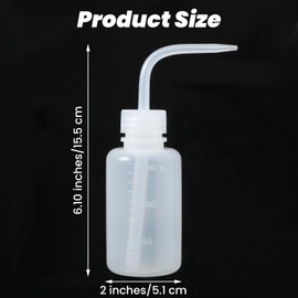 Qianyu 2 Pcs Wash Bottles 250ml Safety Wash Bottle Watering Tool Economy Plastic Squeeze Bottles with Handy Narrow Mouth Scale Labels for Medical Succulent Cleaning Washing Bottles