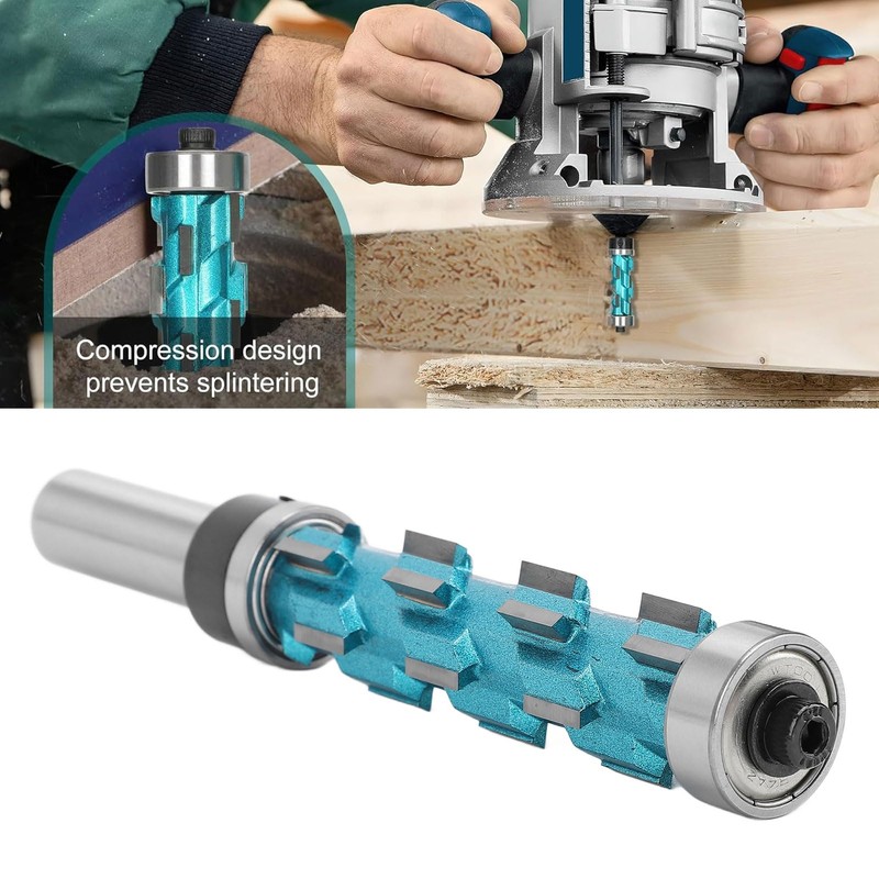 Double Bearing Spiral Router Bit 1/2 Inch Shank, 3/4 Inch