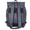 Duchamp Backpack Navy Camouflage Camo Rubberized Foldover Padded Straps
