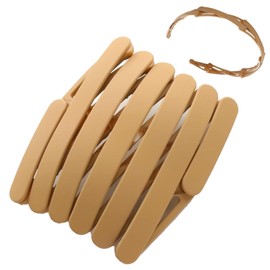MAGPIE Foldable Headband Hair Accessories, Hair Band, Cleansing, Makeup, Headband, Easy Storage, Unisex (Yellow)