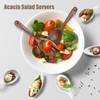 jingfei Wood Salad Servers for Kitchen Wooden Baking Salad Making