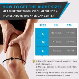 halercay Knee Support for Men and Women, Knee Bandage for Running, Hiking, Jogging, Sports, Volleyball, Bandage Knee to Relieve Knee Pain, Supports Movement, Non-Slip Seat (S)