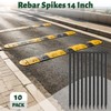 14 Inch Rebar Stakes 1/2" Heavy Duty Ground Anchors for