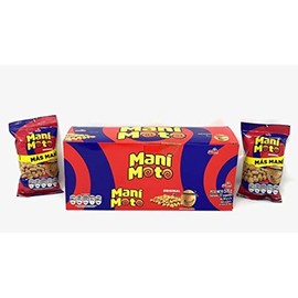 MANIMOTO Mani Recubierto con Harina de Trigo 576g (Box of 12) Wheat-Flour Coated Peanuts - Imported from Colombia