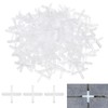 sourcing map 400Pcs Tile Spacers, 2.5mm 3/32" Cross Shape Wall