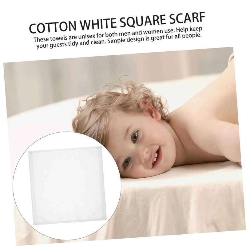 Ipetboom 10pcs Soft Cotton Towels Absorbent Hand Face Washing Towels