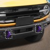 Jimen Fit for Ford Bronco 2021-2024, 2PCS Front Bumper Tow