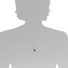 Ostsee-Schmuck Enela Necklace with Pendant 925/000 Silver Amber, Sterling Silver,
