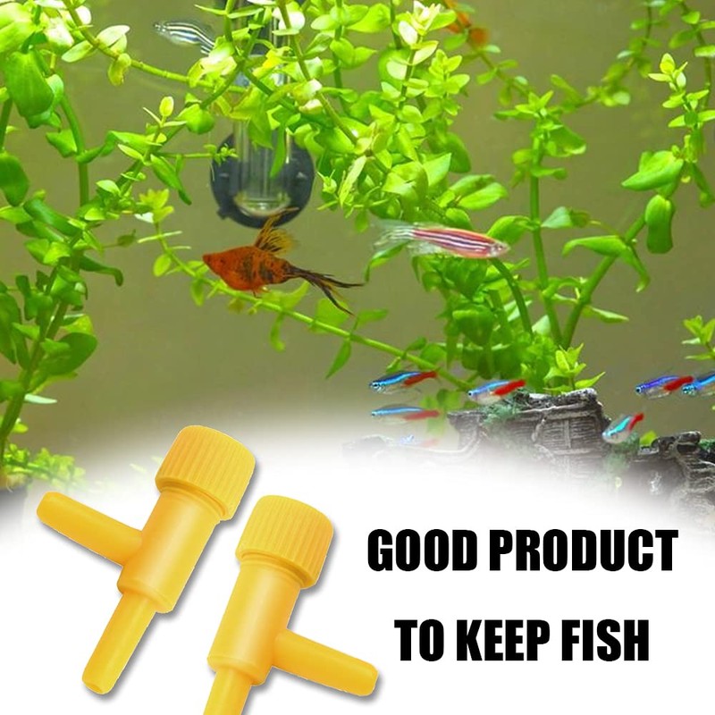NA 20 Pcs Air Pipe Control Valve Valves Aquarium Adjustable