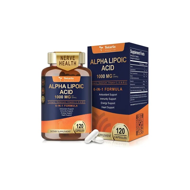 Totaria Acido Alfa Lipoico 1000mg Con 120 Caps Hecho En