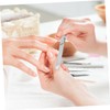 Outanaya 2Pcs Stainless Steel Nail File Double Sided Fingernail and