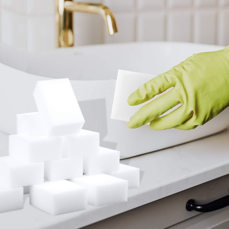 Magic Sponge Eraser 100 Pack Extra Thick and Long Lasting
