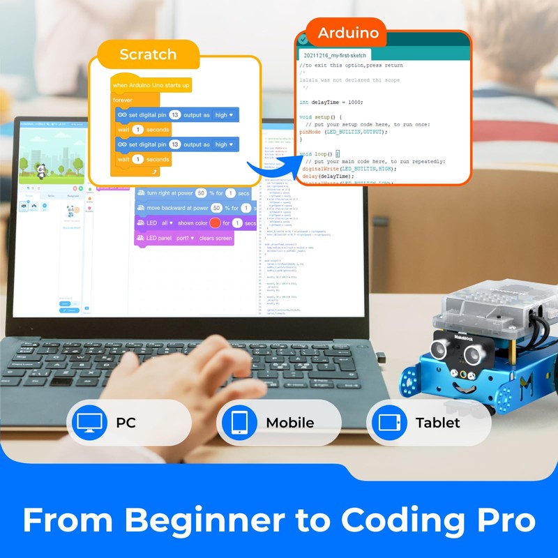 Makeblock mBot Robot Kit, Robotics for Kids Ages 8-12 Learn