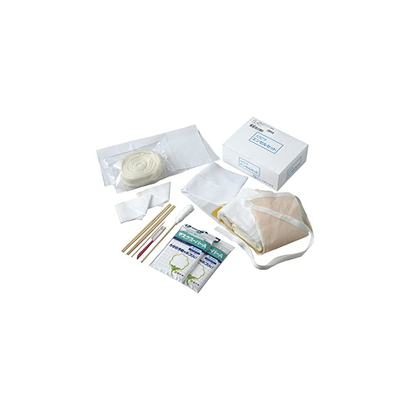 White Cross Angel Set (For Post-death Treatment), Ome Cotton, Mask,