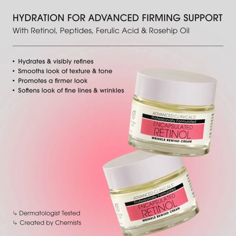 Crema Facial Retinol Encapsulado Antiarrugas 74ml