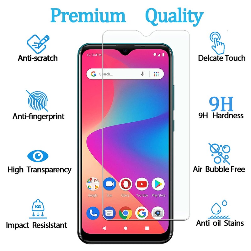 [3 Pack] KELOLIN Tempered Glass Screen Protector for BLU G50