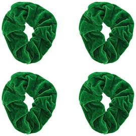 Zac's Alter Ego Set of 4 Value Velvet Hair Scrunchies - Basic Hair Accessory