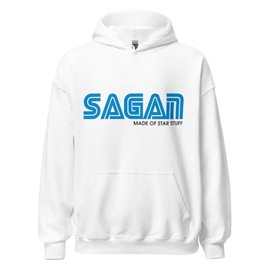 JG Infinite Carl Sagan Quote Made of Star Stuff Cosmos Unisex Hoodie White