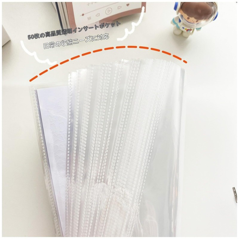 Wnbsiue Sticker Storage Album, Sealing File, Large Capacity, Clear File,