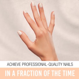 Ardell Nail Addict Nail Strips - Shimmering Sand Lasts Up to 7 Days, No LED/UV Lamp Needed, 1-Pack