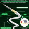 SpeedyCables SC/APC Armored Fiber Optic Cable 1m/3ft - OS2 Single