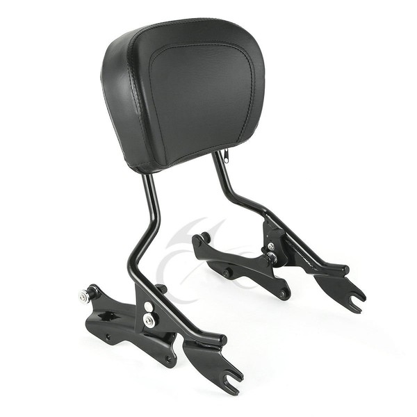 XFMT Black 4-Point Docking Hardware Kit Detachables Sissy Bar Backrest