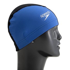 Speedo SE12301 SE12301 Swim Cap, Color Block Endurance ECO Cap, Colorblock Endurance Eco Cap, Black, Large