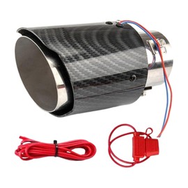 Auspuff Endstück | Auspuff Endrohr Mit LED Beleuchtung | Flammen Auspufftülle Für Auto Tuning Racing Tuning Alltag Pendeln