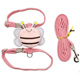Hayaww Rabbit Harness and Leash Adjustable Harness for Rabbits Rabbit Leash Soft Rabbit Harness for Rabbits Cats Small Pets Rabbit Accessories (B)