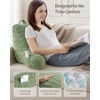 Blissful Diary Reading Pillow, Backrest Pillow with Shredded Memory Foam