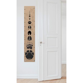 Cute Wild Animals Growth Chart Animal Tracks Growth Chart for Kids Height Measurement Growth Chart