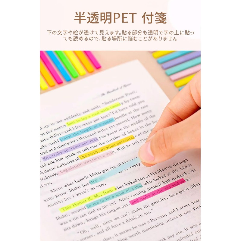 Sticky Notes, Sticky Notes, Pack of 5, Thin, Small, Durable