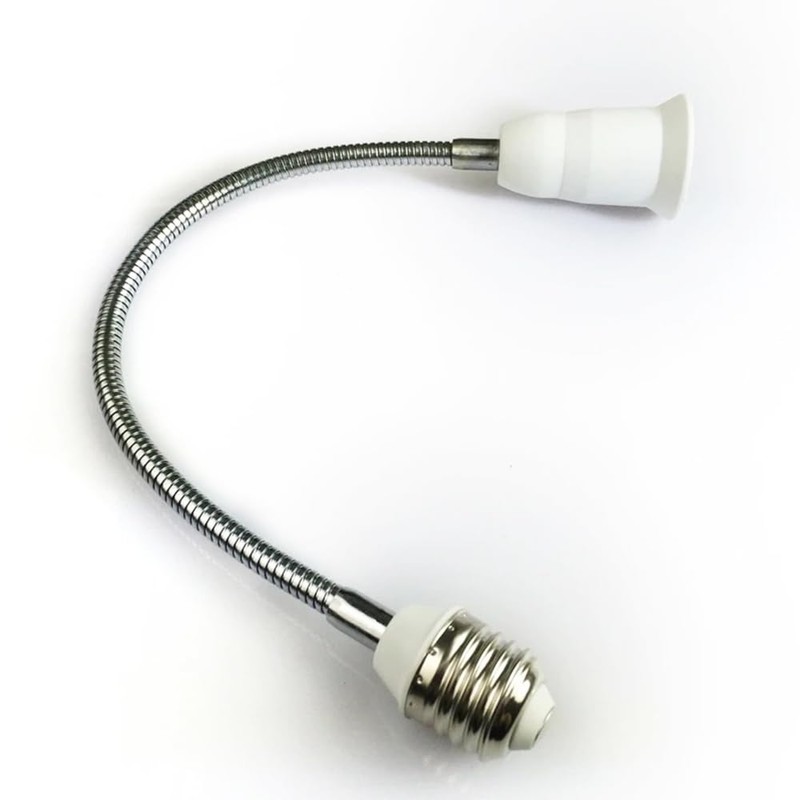 E26/E27 Light Socket Extender Adapter,30cm/12 inch Light Bulb Extension,E26 to