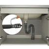 Leirsdam Universal Flexible P Trap Drain Pipe(1-1/2") and The Drain