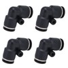 10pcs Pneumatic Connector Durable ABS Replaceable Practical Connecting Accessories for
