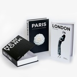 LIKEUDO 3 pcs Decorative Books Hardcover Decor Book Box Fashion Decoration Book