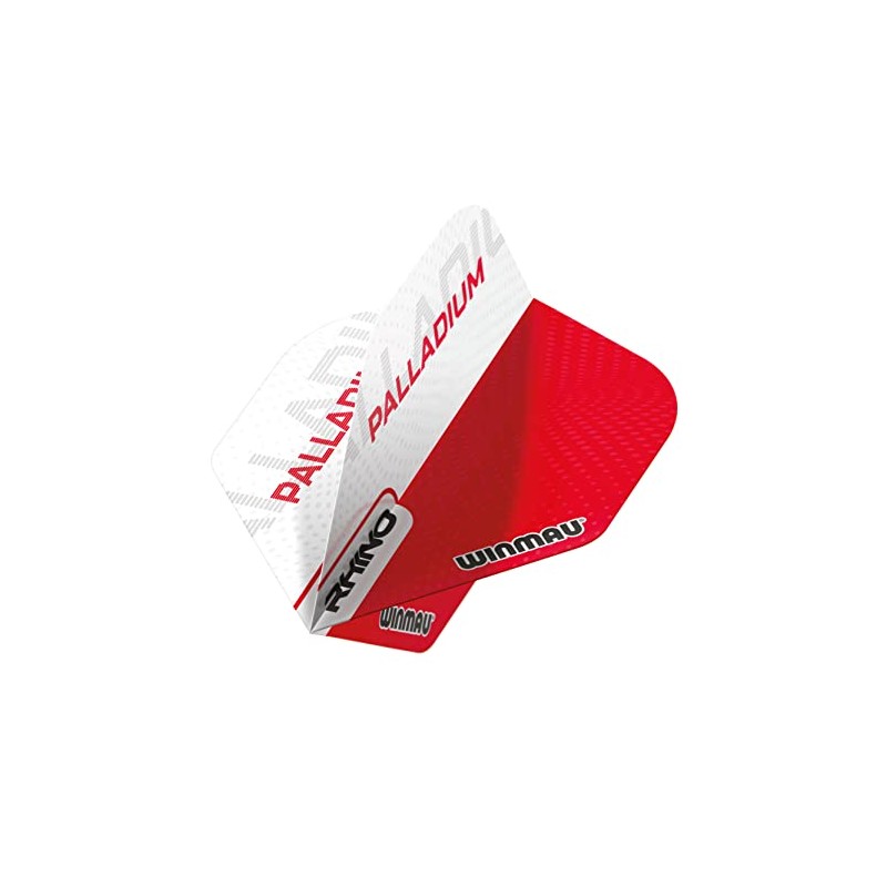 WINMAU Rhino Palladium Red and White Extra Thick Dart Flights