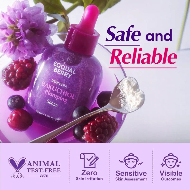 Eqqualberry Bakuchiol Plumping Serum Suero Facial Reafirmant