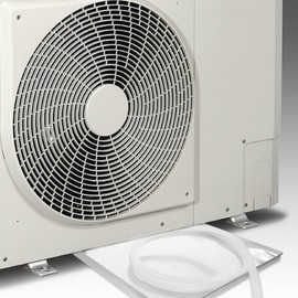 NOLITOY Air Conditioner Drip Pan Kit: 1 Set of External Unit Drip Tray with Water Outlet Hose, 15.72 Inch Square Drain Pan, Air Conditioner Accessories Kit for Outroom