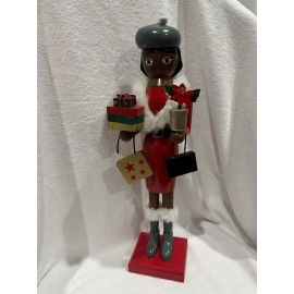 North Pole Trading Co. Nutcracker Holiday  14" AA Shopper Girl