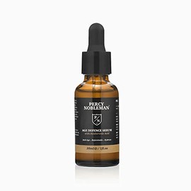 Percy Nobleman Age Defence Serum with Hyaluronic Acid, a face serum with a vitamin-rich formula to help tackle signs of ageing, 30ml
