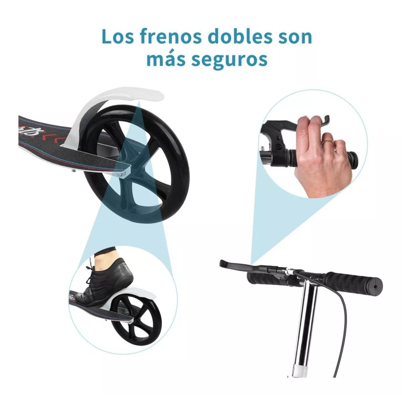 Show Me Patinete Adulto Con Freno De Mano Regulable Plegable