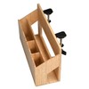 MobileVision Bamboo Side Desk or Table Organizer with C-Clamp Mount