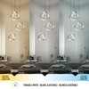 Zephyr 3-Light LED Pendant Chrome