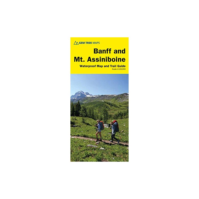 Banff and Mount Assiniboine Map | Gem Trek Maps