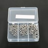 60pcs Stainless Steel Solid Fishing Figure 8 Jigging Rings Lure