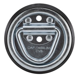 Surface Mount D-Ring Tie-Down Anchor Rope Ring for RV Furniture, Toy Haulers, or Trailers (4 Pack)