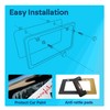 TansoSeni Anti Theft 100% Real Carbon Fiber License Plate Frames,