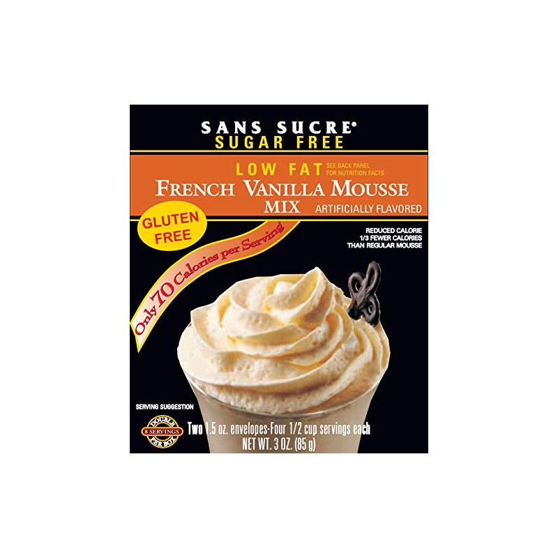 Sans Sucre Mousse Mix - SUGAR FREE, LOW FAT French