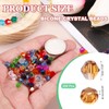 PATIKIL Pack of 250 6 mm Bicone Glass Crystal Beads,